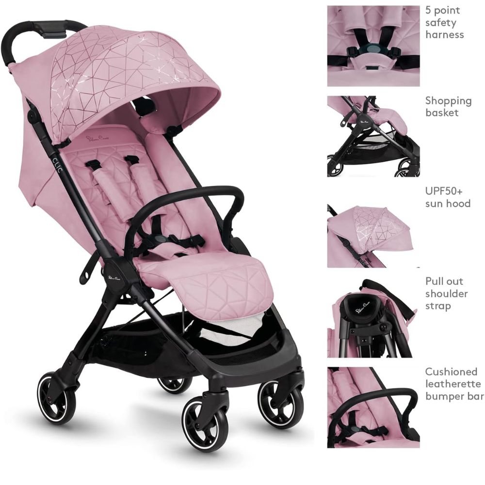 Silvercross Clic Pink & Pink Fotmuff