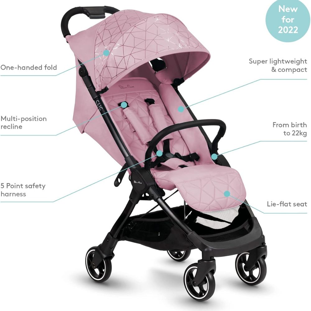 Silvercross Clic Pink & Pink Fotmuff