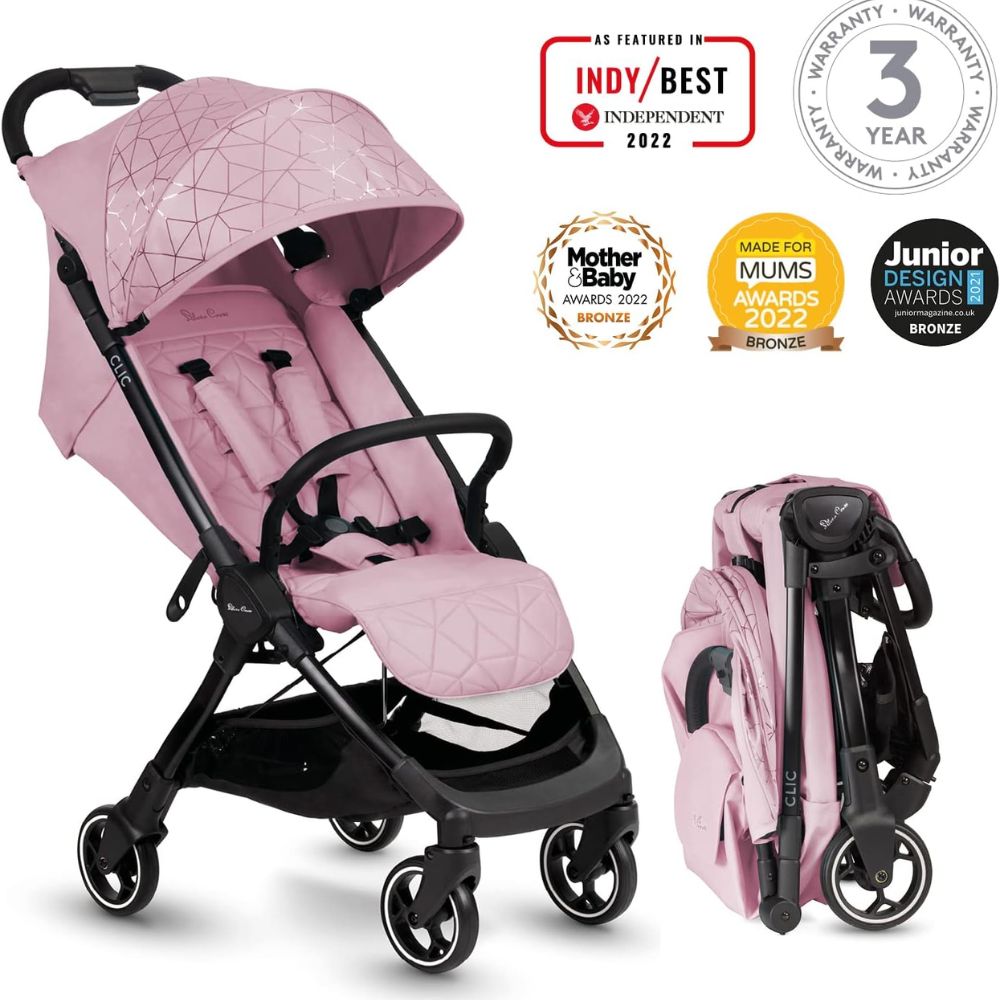 Silvercross Clic Pink & Pink Fotmuff